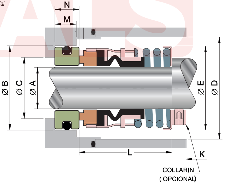 TS01 Single Spring Seals upto 1"
